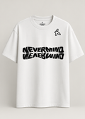 Printed White Oversized T-Shirt