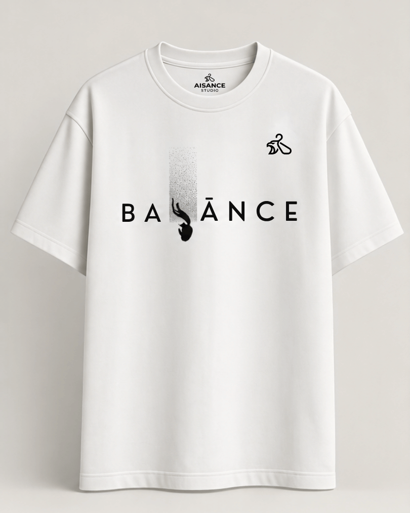 Printed White Oversized T-Shirt