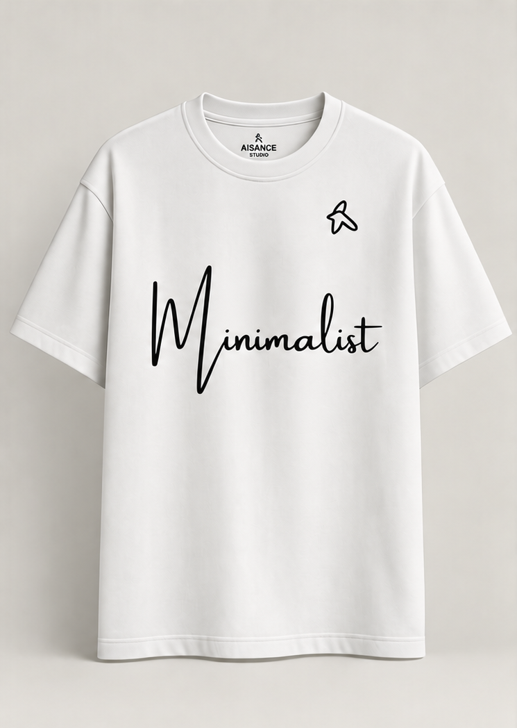 Printed White Oversized T-Shirt
